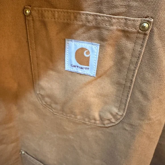 CARHARTT CO1 BRN Blanket Lined Canvas Brown Chore Coat USA Size 54 (3XL)VINTAGE